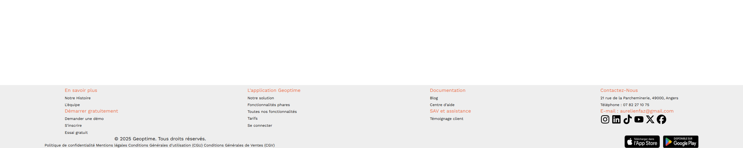 Ancienne version du footer