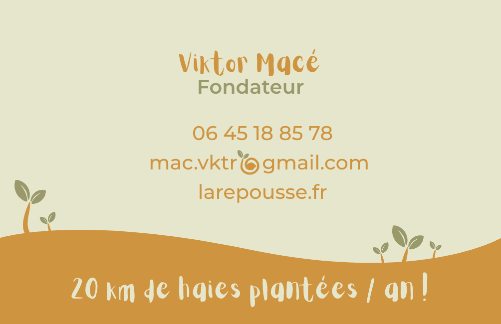 Verso carte de visite La Repousse