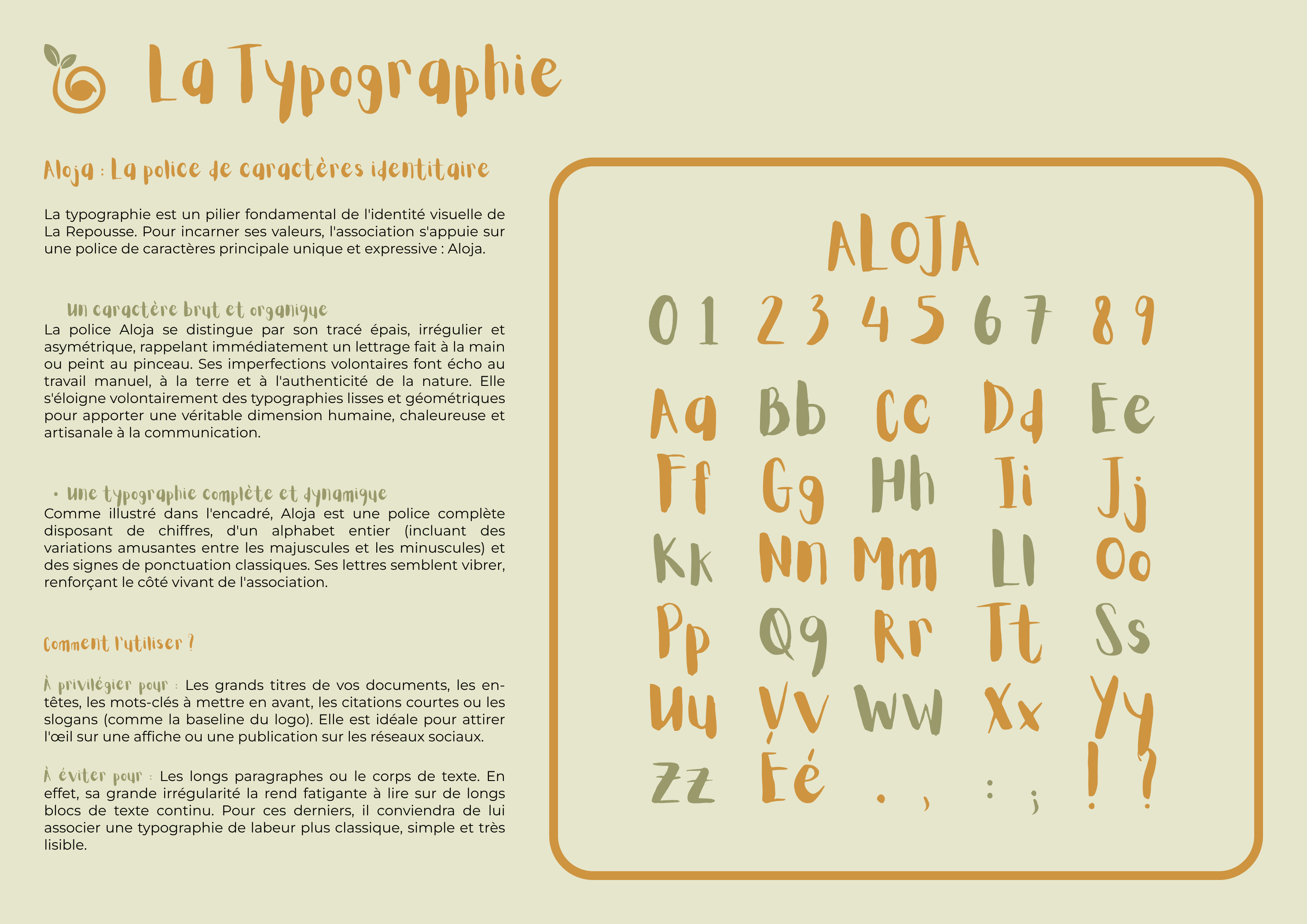 Charte graphique La Repousse - Page 4