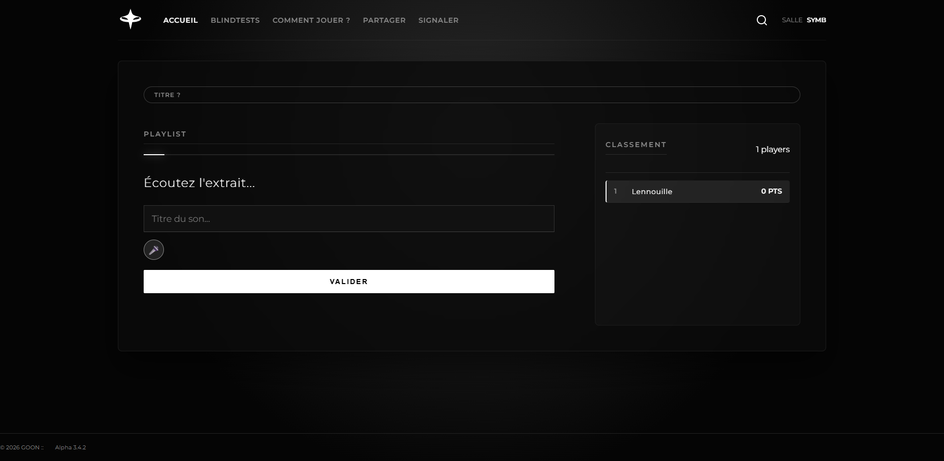 Nouvelle version de l'écran de jeu