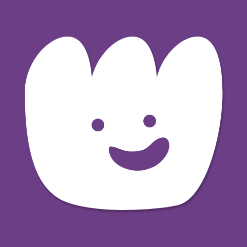 Mascotte violette Mü