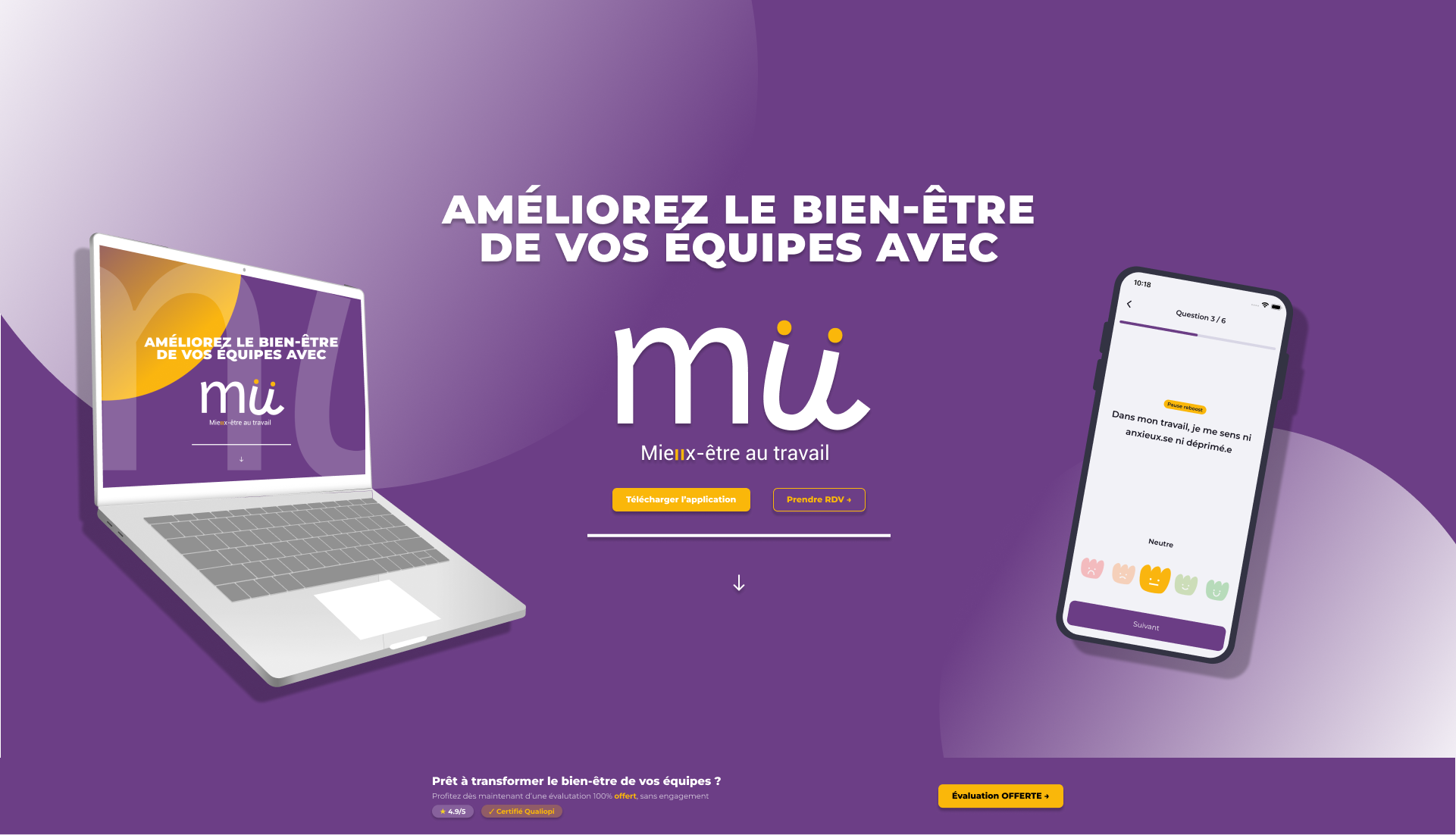 Nouvelle version du hero Mü-Être