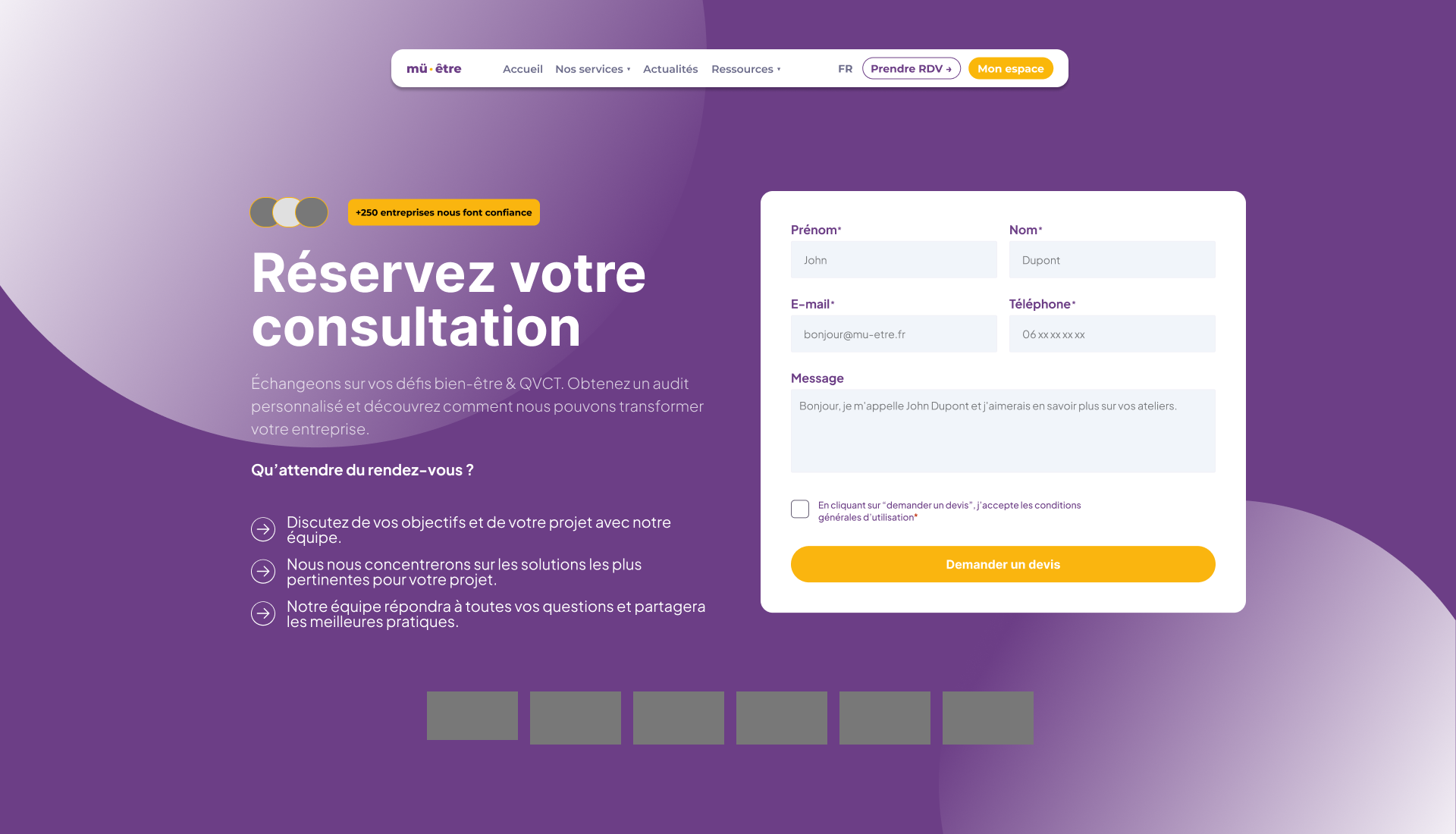 Nouvelle version de la page contact