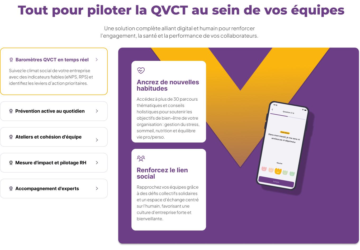 Nouvelle version du bloc étapes