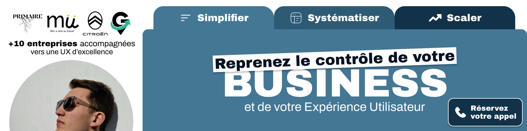 Bannière LinkedIn Reprenez le contrôle