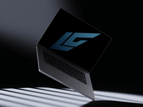 Mockup logo sur ordinateur