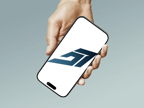 Mockup logo sur téléphone