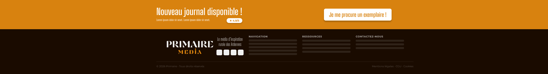 Nouvelle version du footer