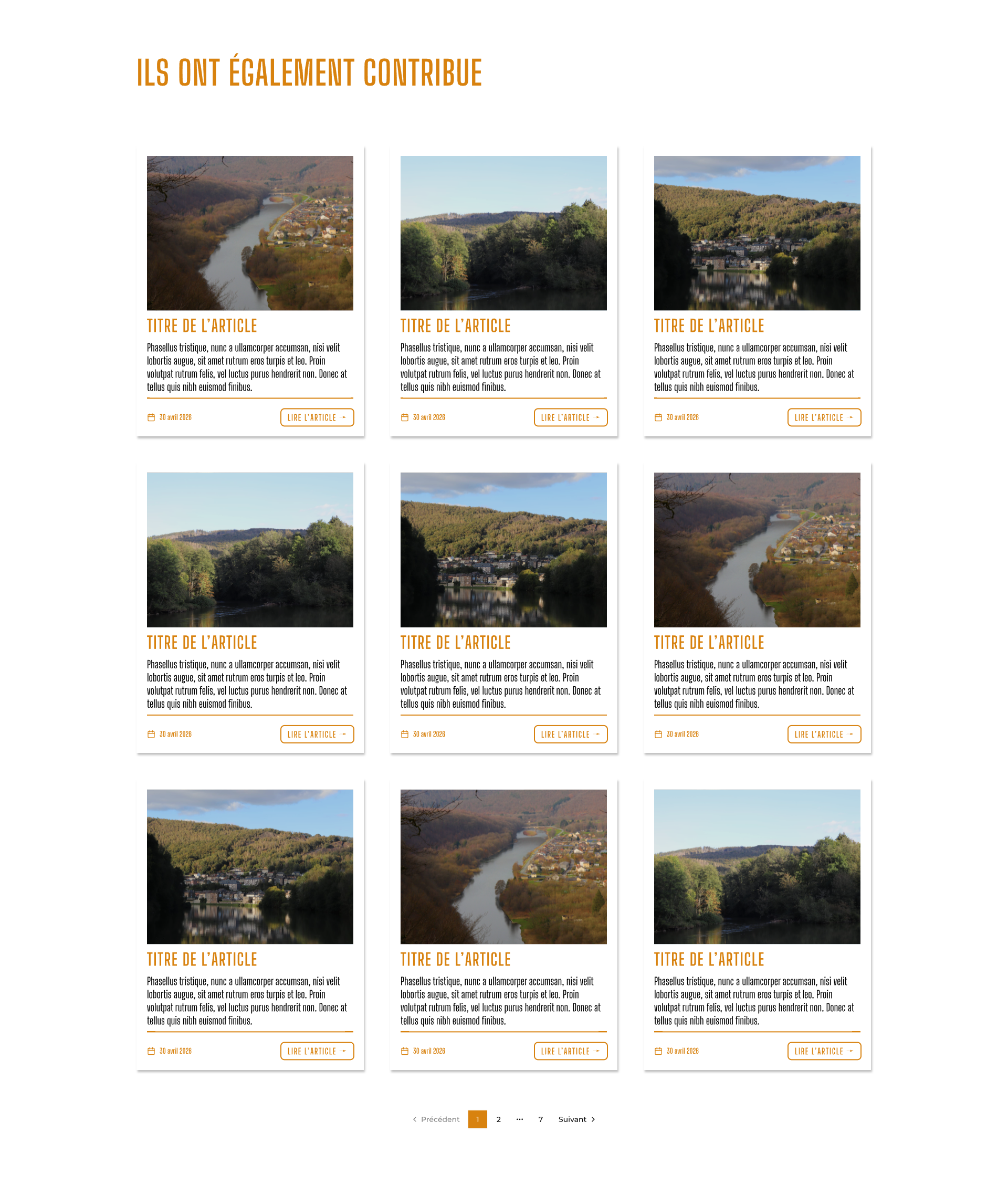Nouvelle version des articles de blog