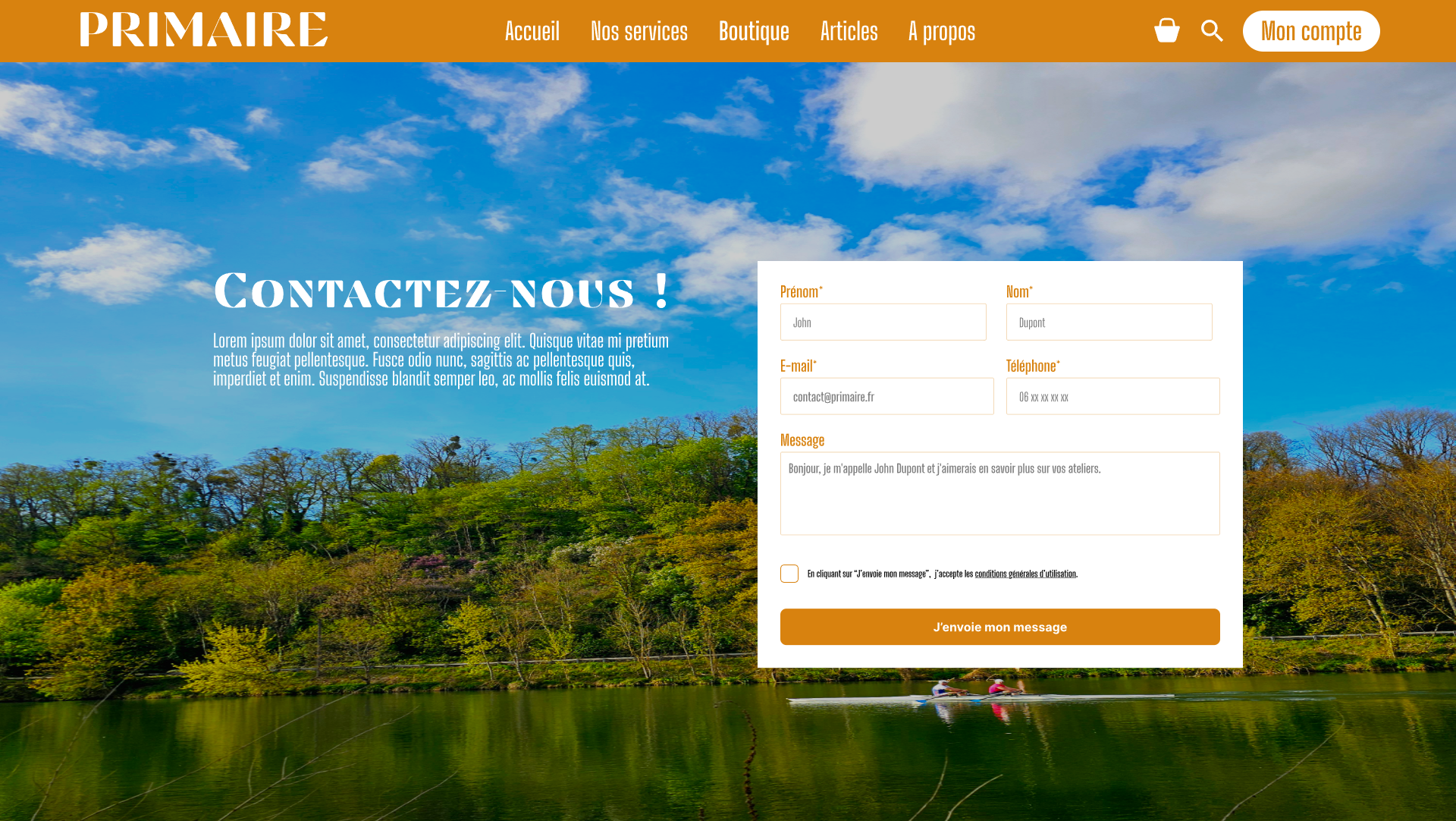 Nouvelle version de la page contact