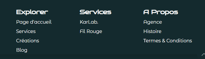 Ancienne version du footer